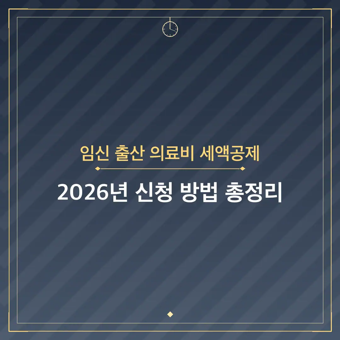 임신 출산 의료비 세액공제