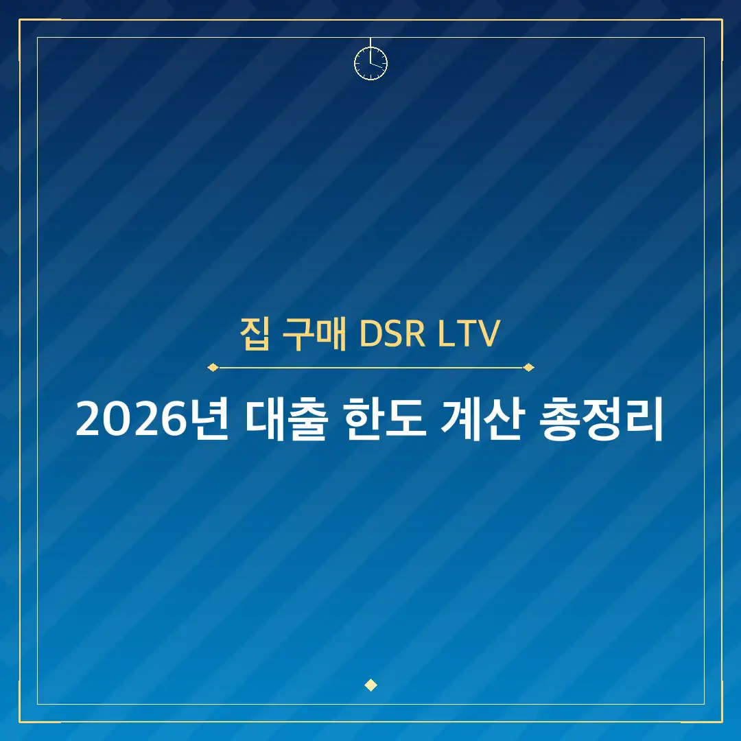 집 구매 DSR LTV