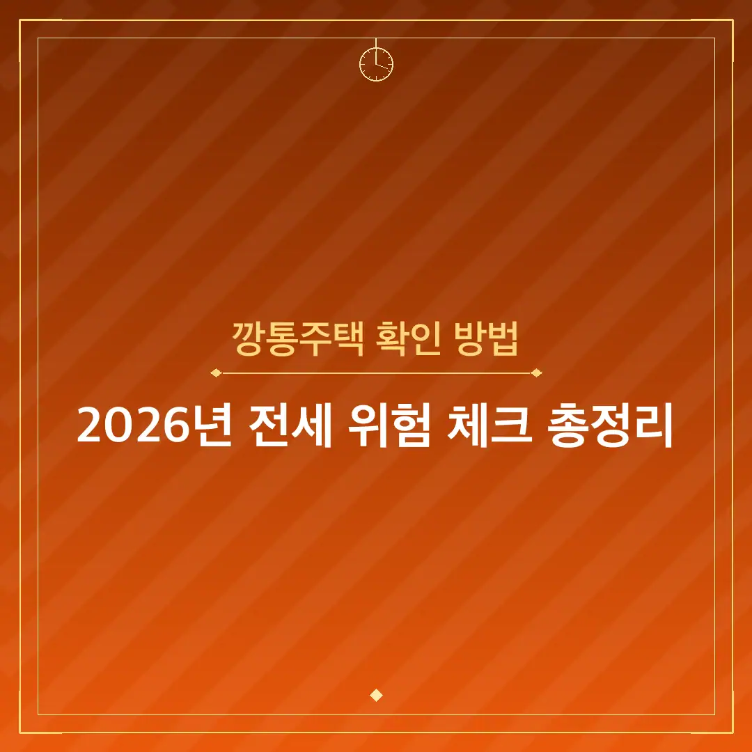 깡통주택 확인 방법