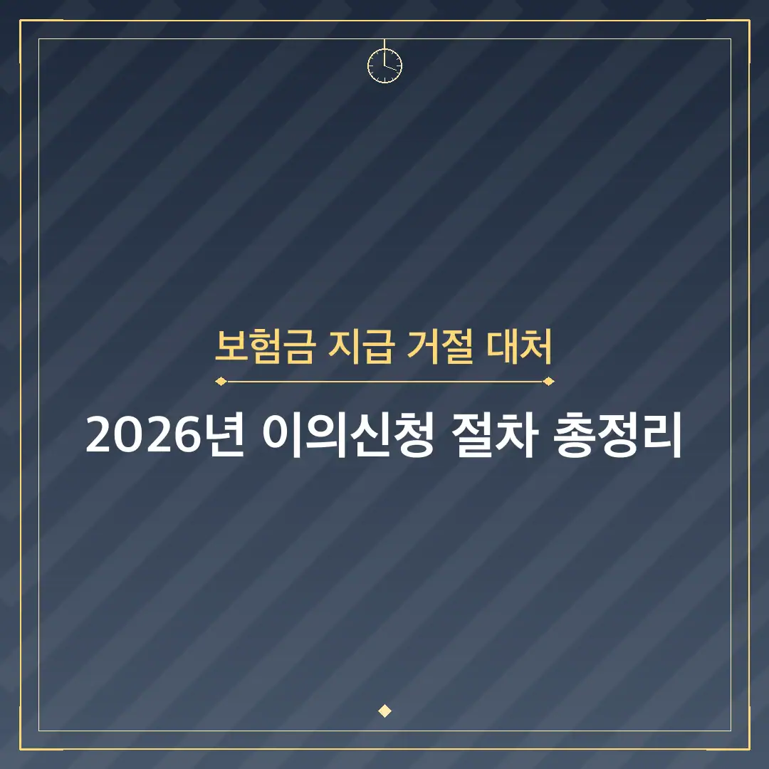 보험금 지급 거절 대처