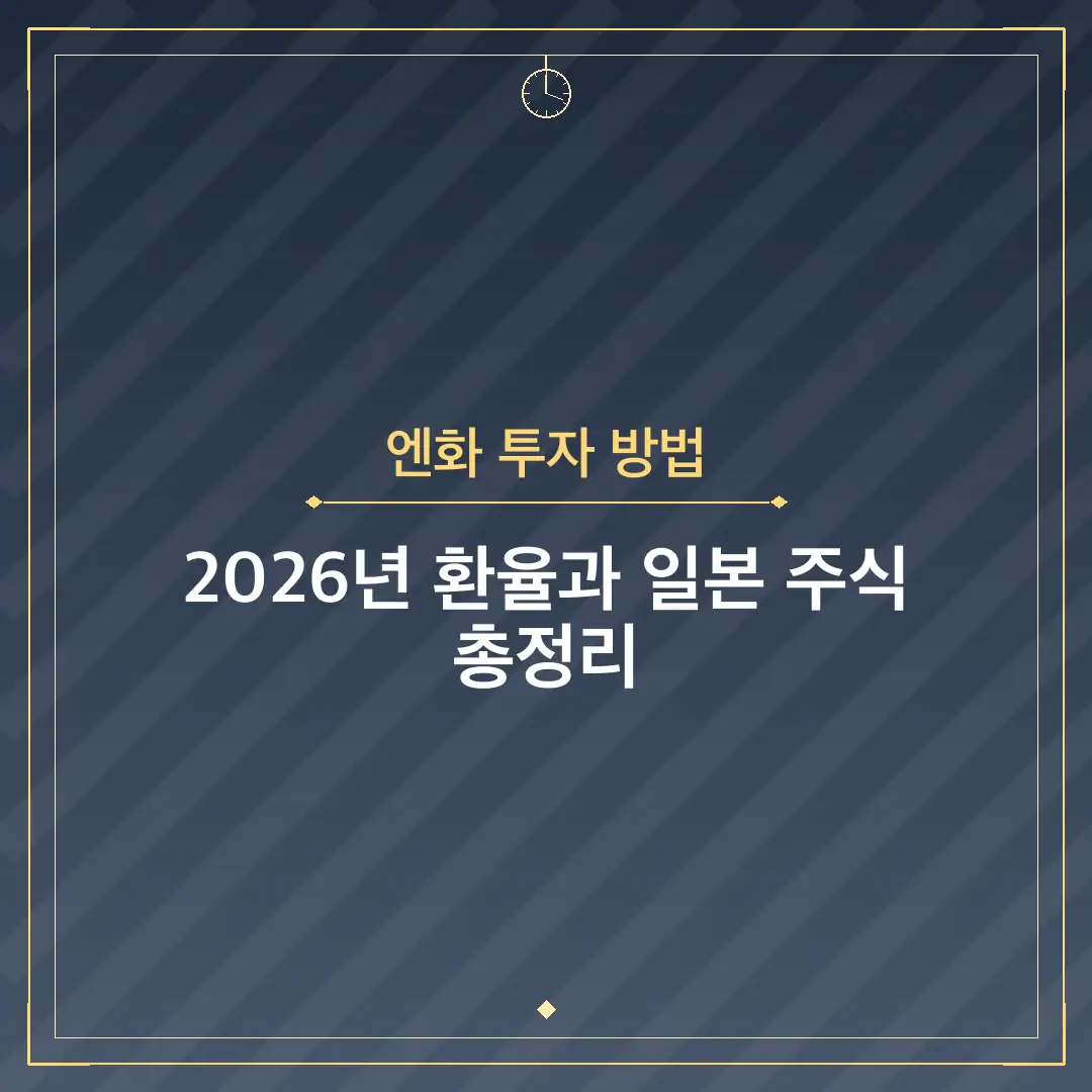 엔화 투자 방법