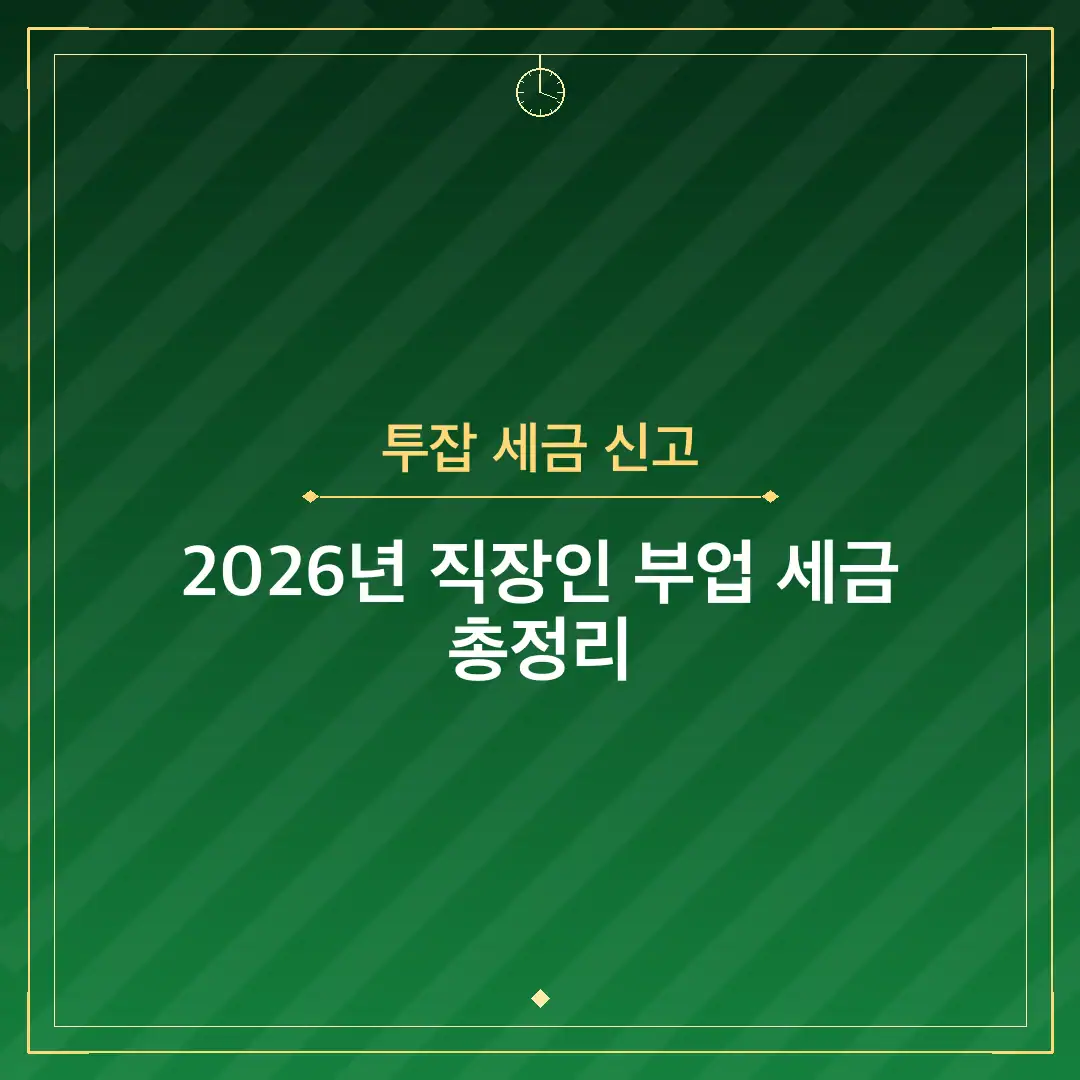 투잡 세금 신고