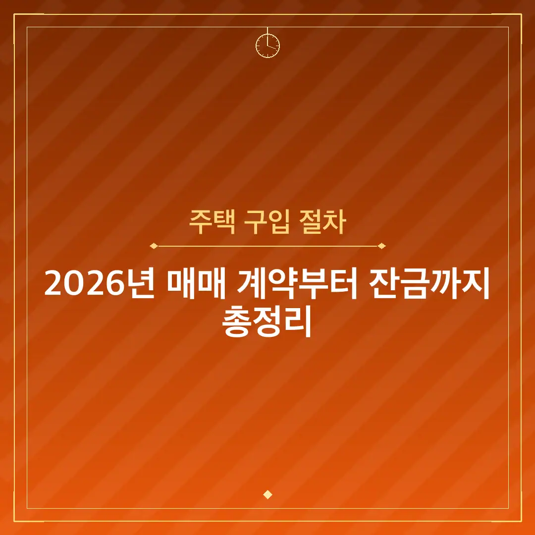 주택 구입 절차