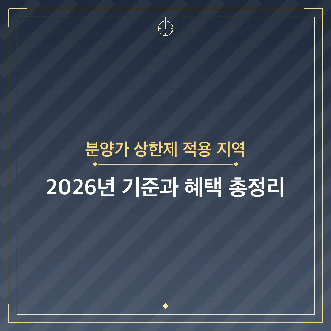 분양가 상한제 적용 지역