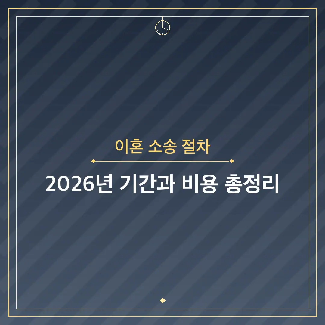 이혼 소송 절차
