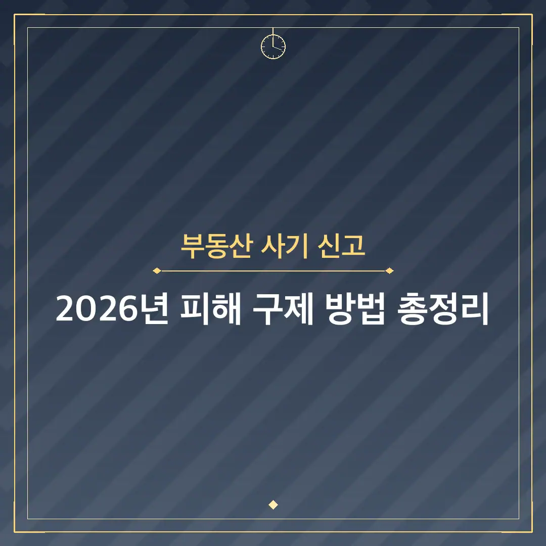 부동산 사기 신고