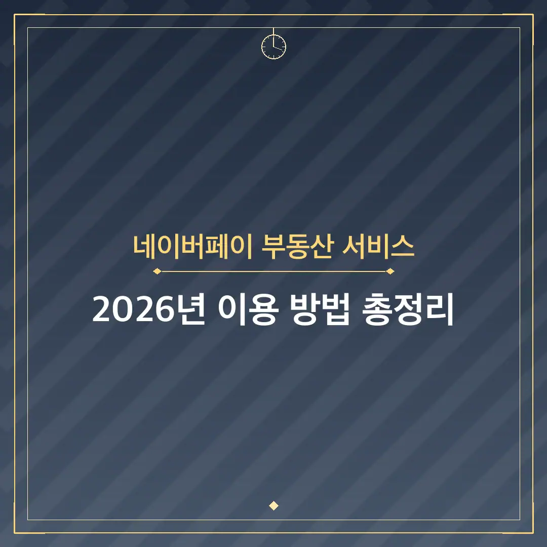 네이버페이 부동산 서비스