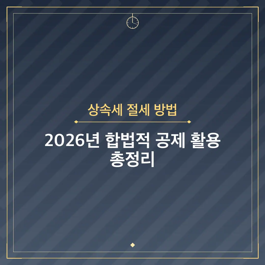 상속세 절세 방법