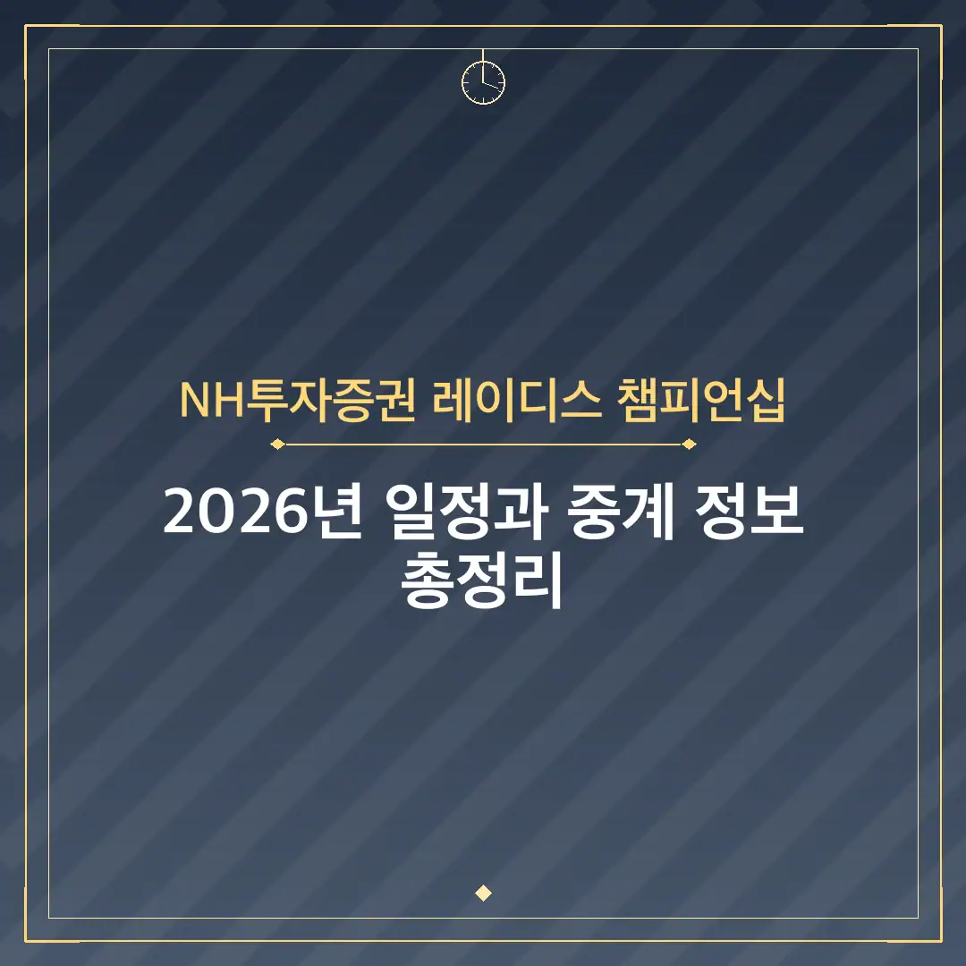 NH투자증권 레이디스 챔피언십