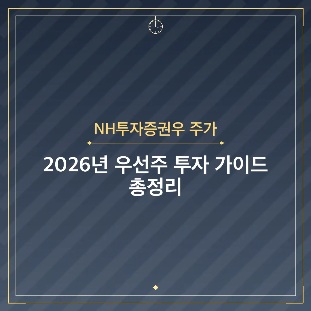 NH투자증권우 주가