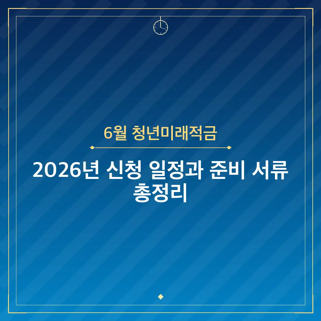 6월 청년미래적금