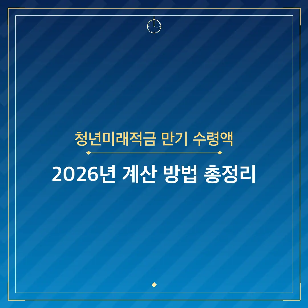 청년미래적금 만기 수령액