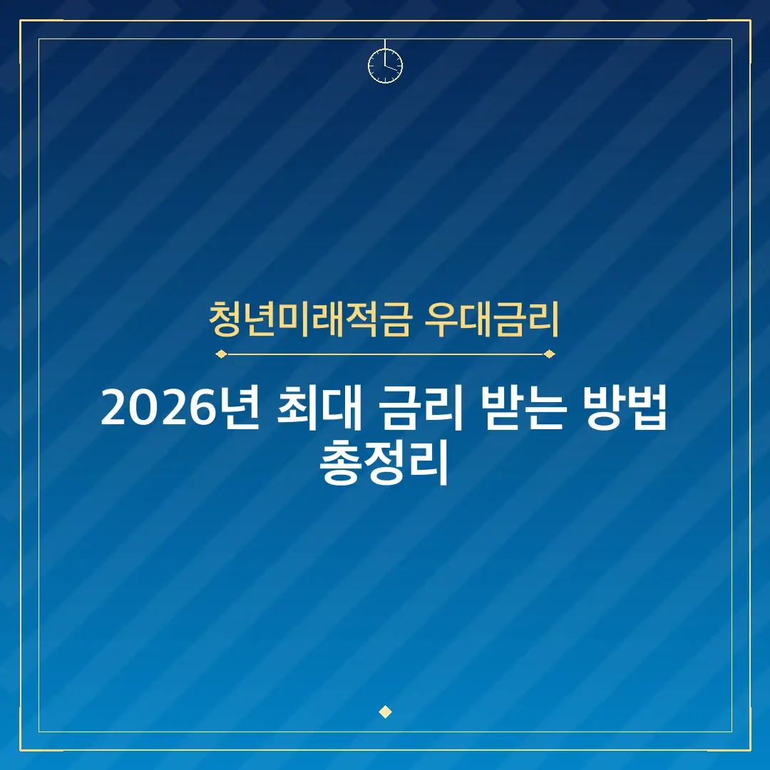 청년미래적금 우대금리