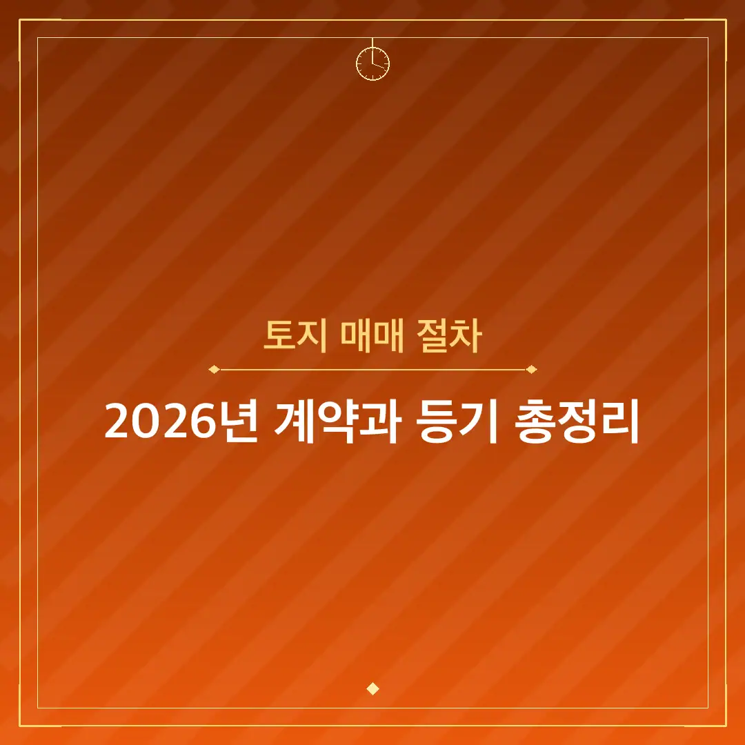 토지 매매 절차