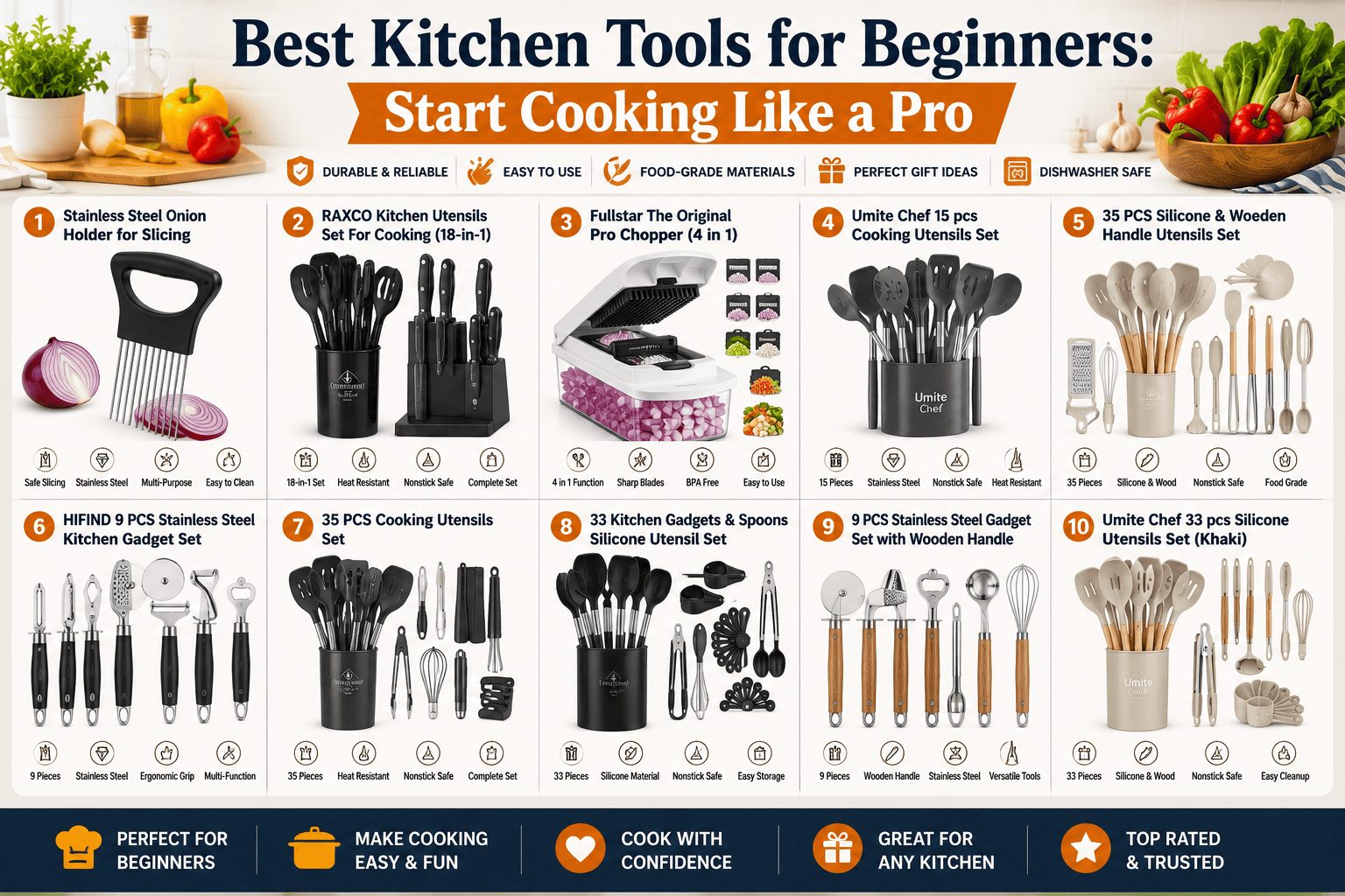 Best Kitchen Tools for Beginners: Start Cooking Like a Pro
