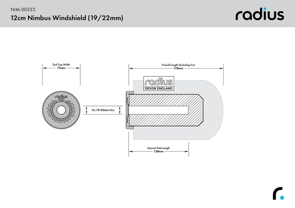 Technical drawing showing windshield dimensions and measurements for professional specifications
