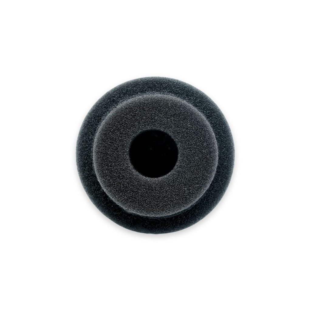 5cm mushroom foam windshield for pencil microphone showing distinctive stem design
