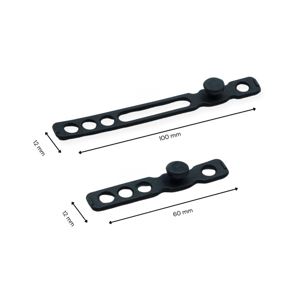 Cable strap measurement diagram showing 60mm and 100mm dimensions