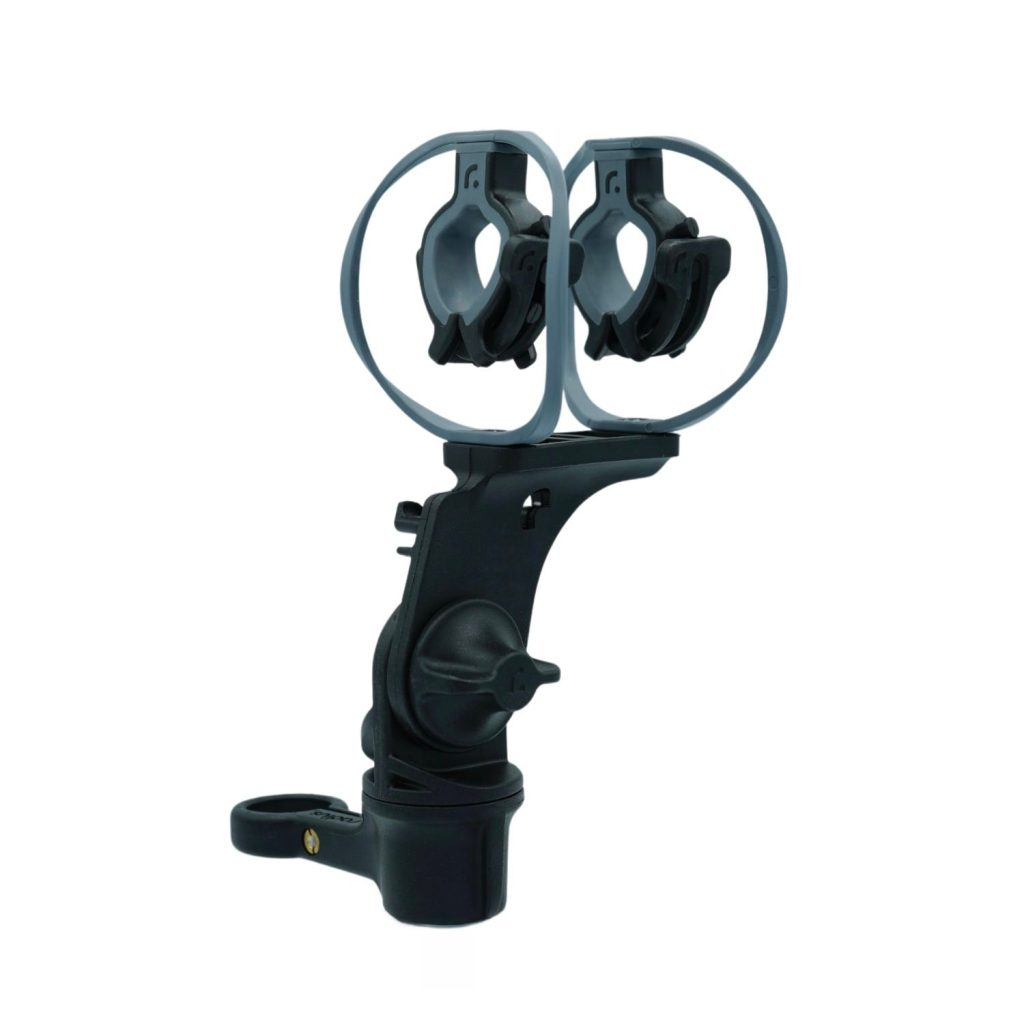 RAD-1 Dark Edition shock mount displaying grey soft firmness isolation hoops