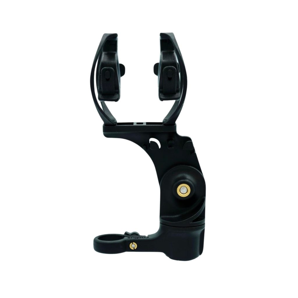 RAD-1 Dark Edition shock mount side view showing rotatable XLR holder