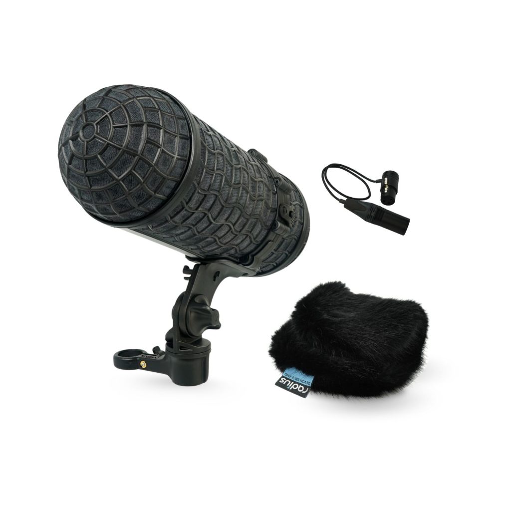 Mini-ALTO 180 windshield kit with RAD-2 shock mount and XLR cable