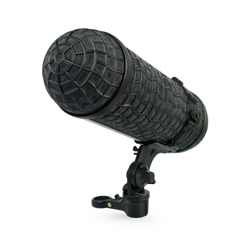 RAD-2 shock mount with suspension hoops and XLR cable connection