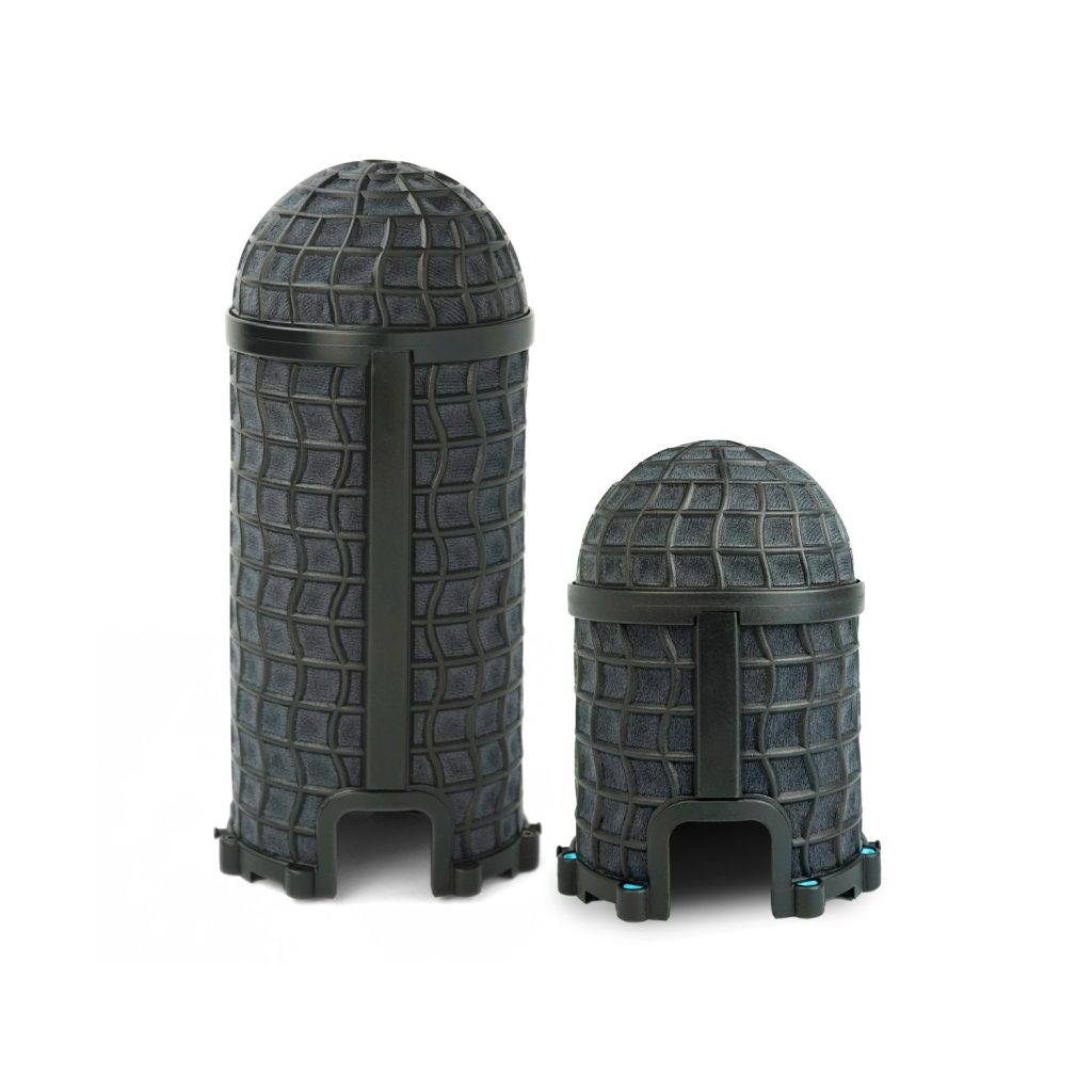 Black fur windcover fitted to Mini-ALTO 250 windshield pod assembly