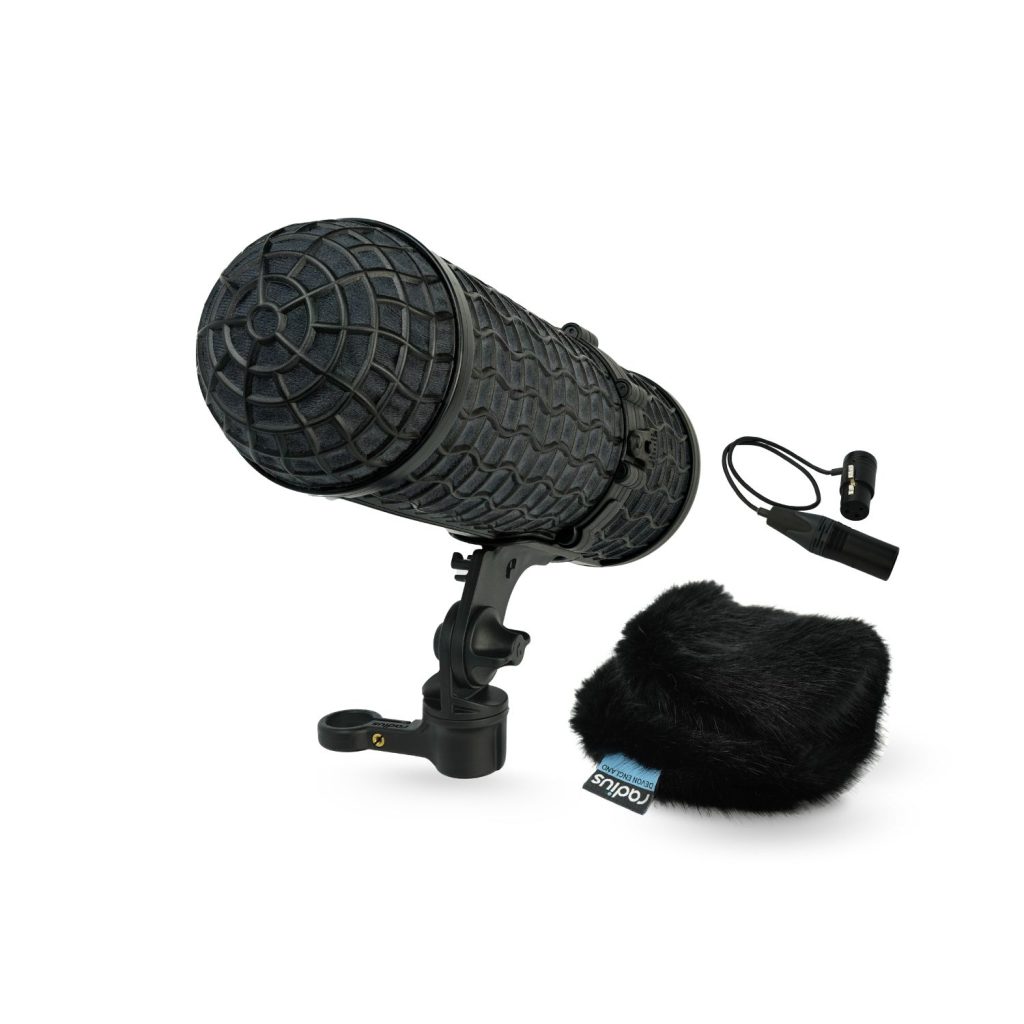 Mini-ALTO 250 windshield system with RAD-2 shock mount and pistol grip handle