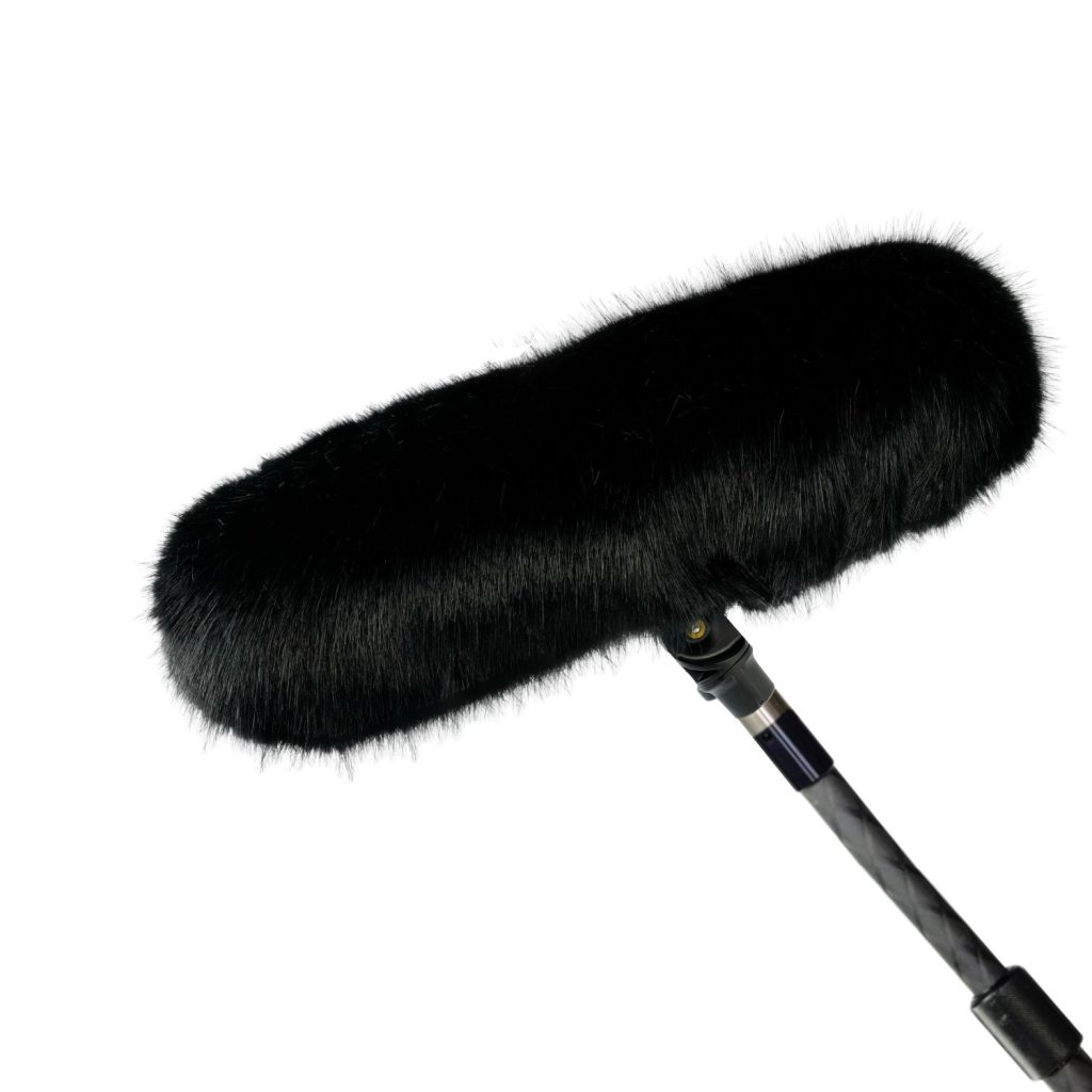 Black synthetic fur windcover for Mini-ALTO 280 windshield system