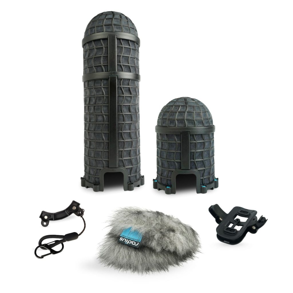 Mini-ALTO 300 windshield kit with grey fur cover and magnetic components