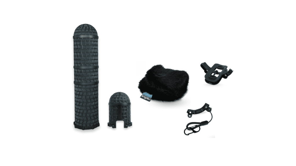 Mini-ALTO 410 windshield kit with black fur cover and magnetic pod components