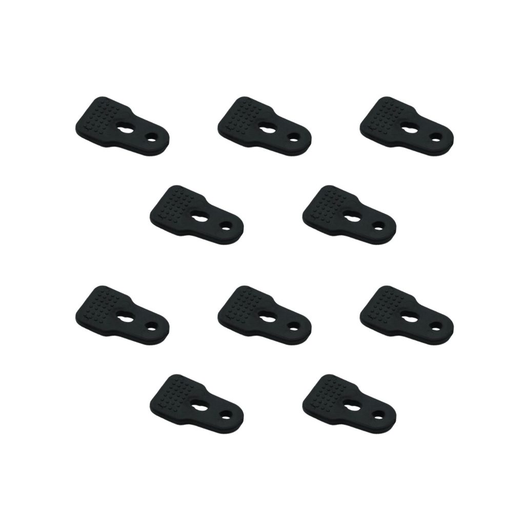 Ten black locking straps for Mini-ALTO windshield magnetic pods displayed on white background
