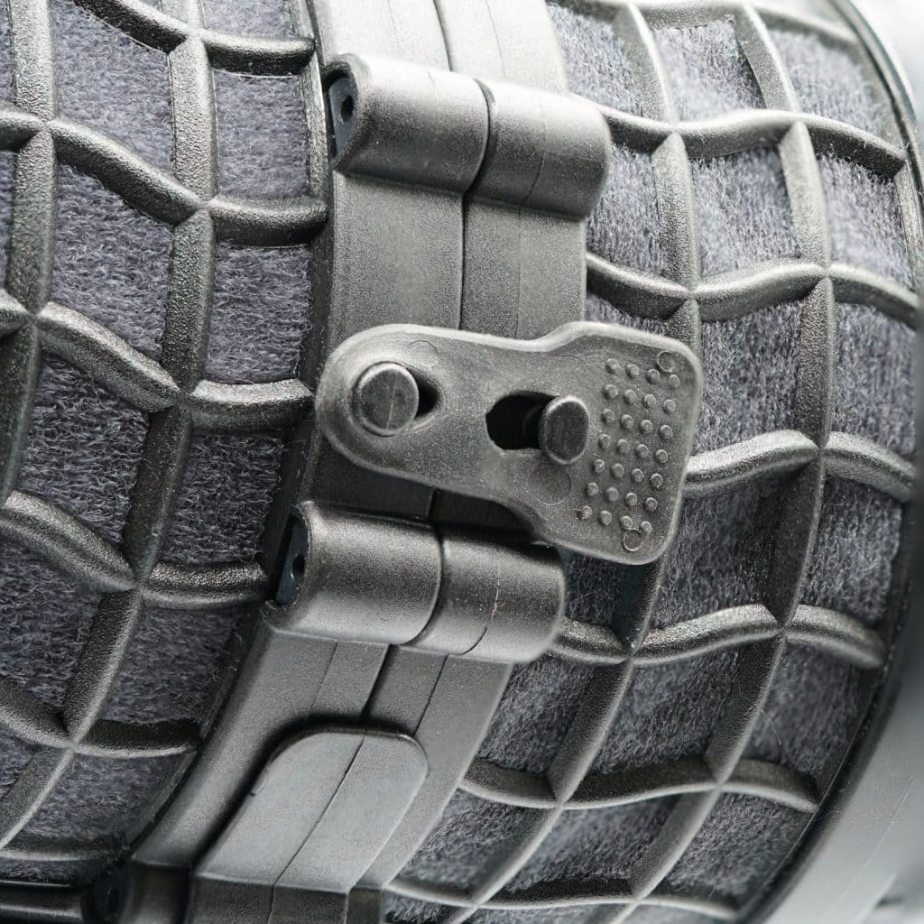 Locking straps installed on Mini-ALTO windshield pods demonstrating proper positioning and fit