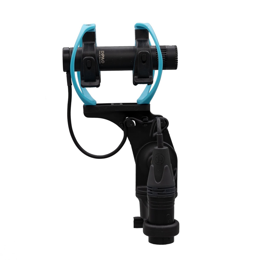 Multiple angles of RAD-1 shock mount showing construction details and mounting points