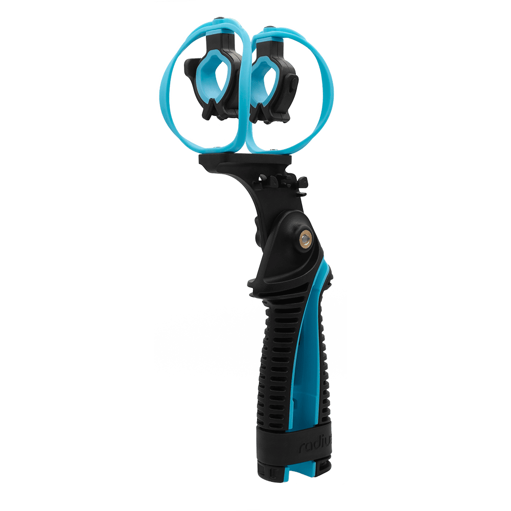 RAD-3 shock mount showing threaded base connection for stands and booms