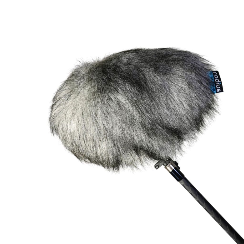 Complete replacement windcover for Rycote Cyclone Small windshield system in professional grey finish