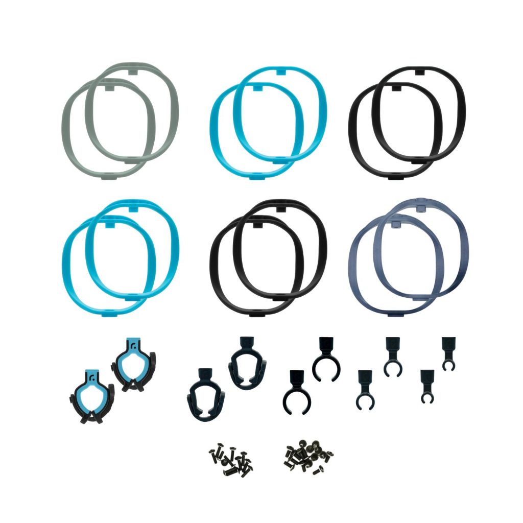 Complete RAD Mount shock mount retrofit spare parts kit with all suspension hoops and clips