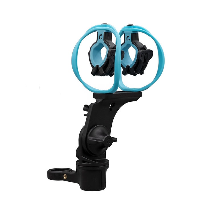 Close-up view of RAD-2 shock mount universal microphone clips and thermoplastic hoops