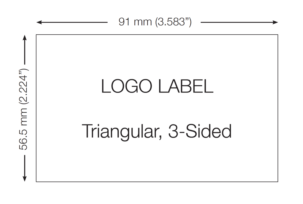 UV-resistant white triangle mic flag showing matte finish