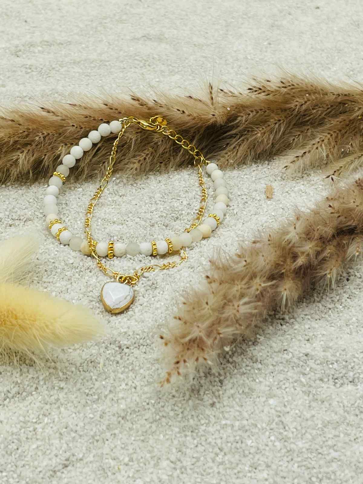 2-in-1 Boho Armband Perlen und Gliederkette LIUSH Berlin