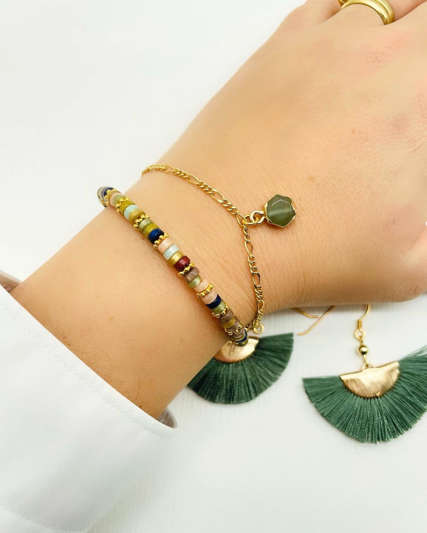 2-in-1 Boho Armband Nahaufnahme LIUSH Berlin