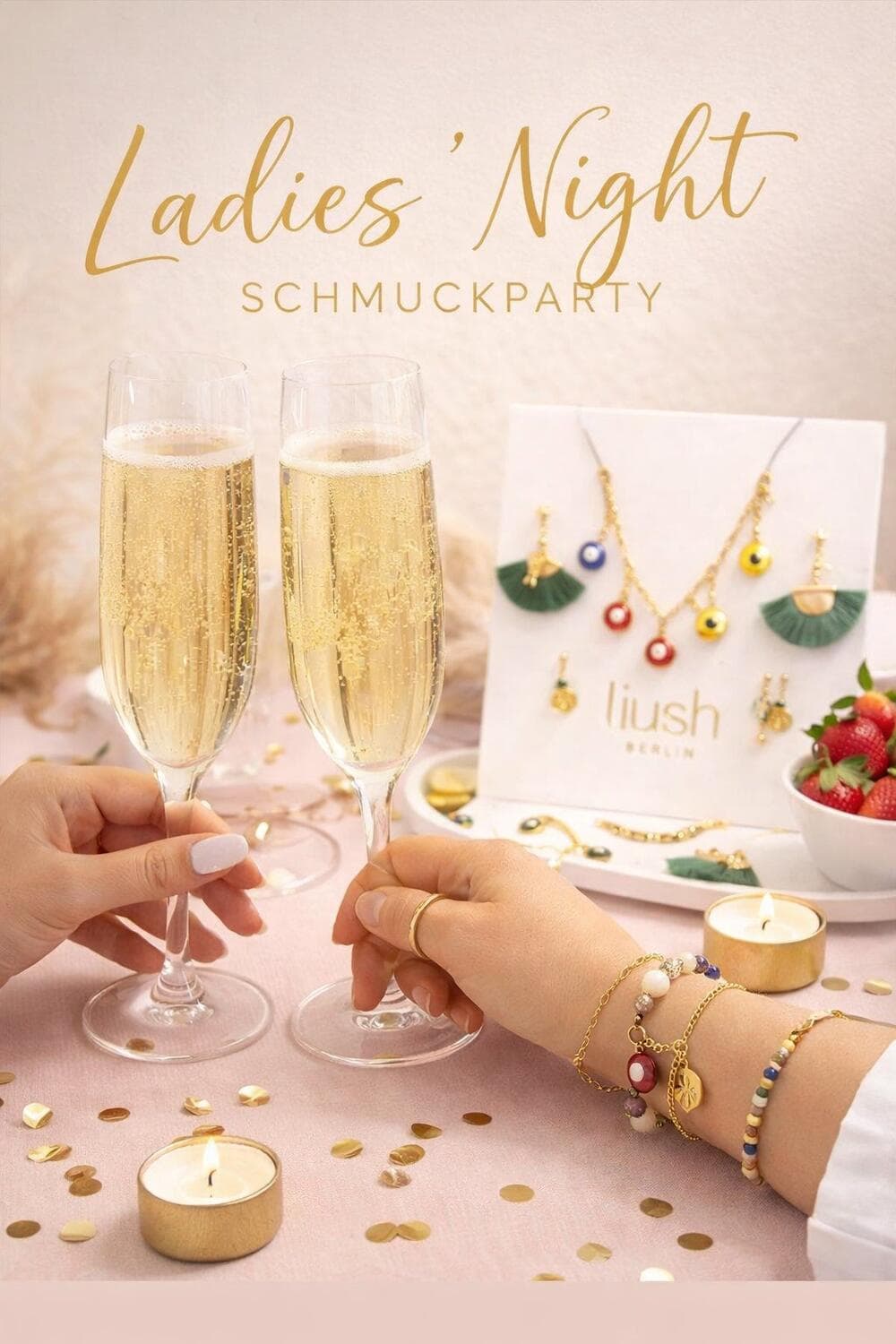 Schmuck Workshop Berlin – Ladies Night mit Prosecco und handgemachtem Boho-Schmuck von LIUSH Berlin