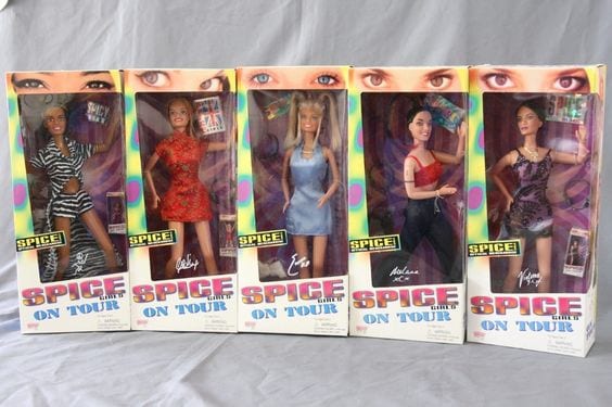 spice-girl-dolls Spice girl dolls in the box