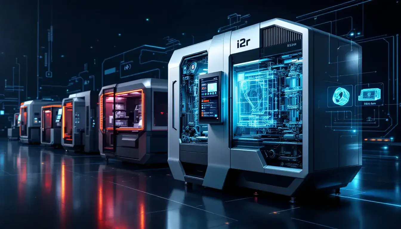 Comparison of i2r 8 axis CNC with other machines.
