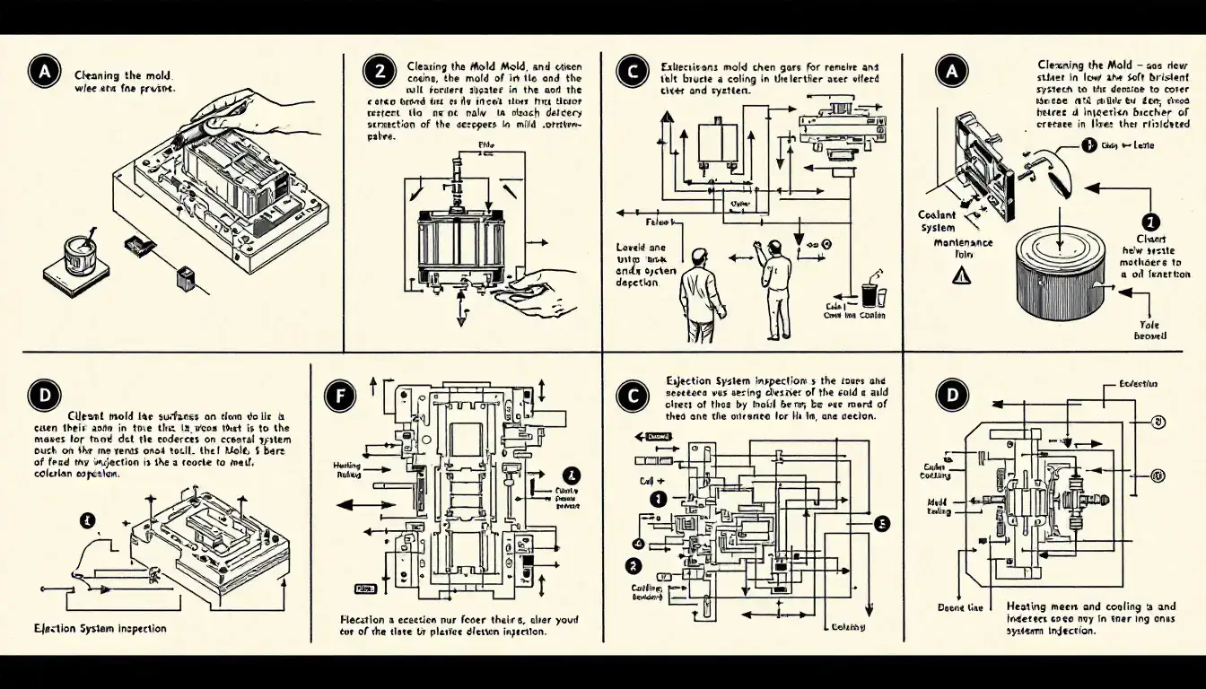 Maintenance and care of injection molds.