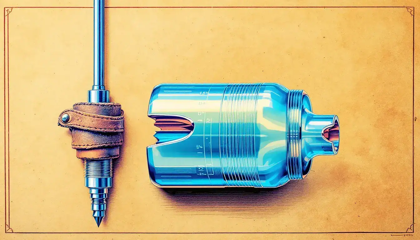 An illustration of various plastic pipe reamers, highlighting their features.