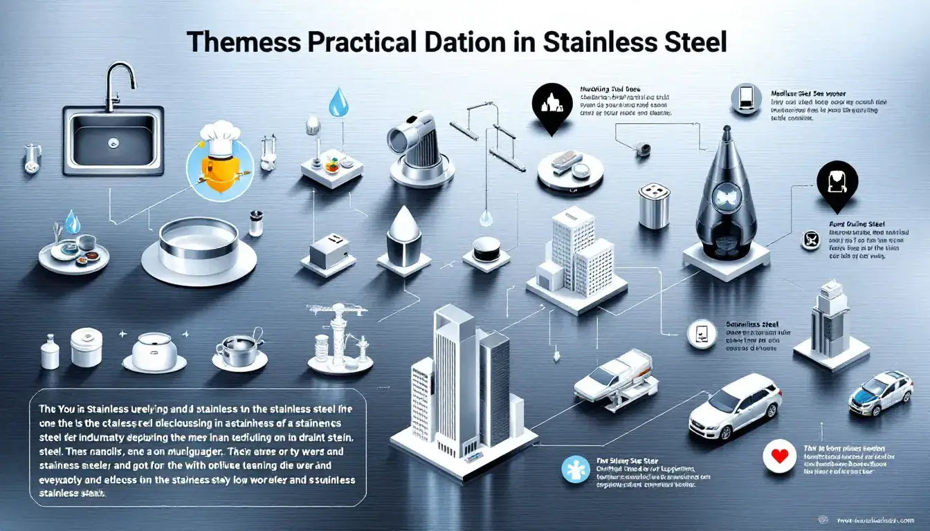 Practical applications of stainless steel in everyday life and industry.