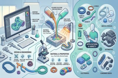 Custom Silicone Parts Explained: Materials, Molding Processes, Design Tips & Applications