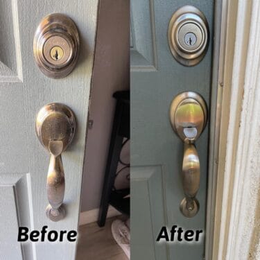 before and after lock