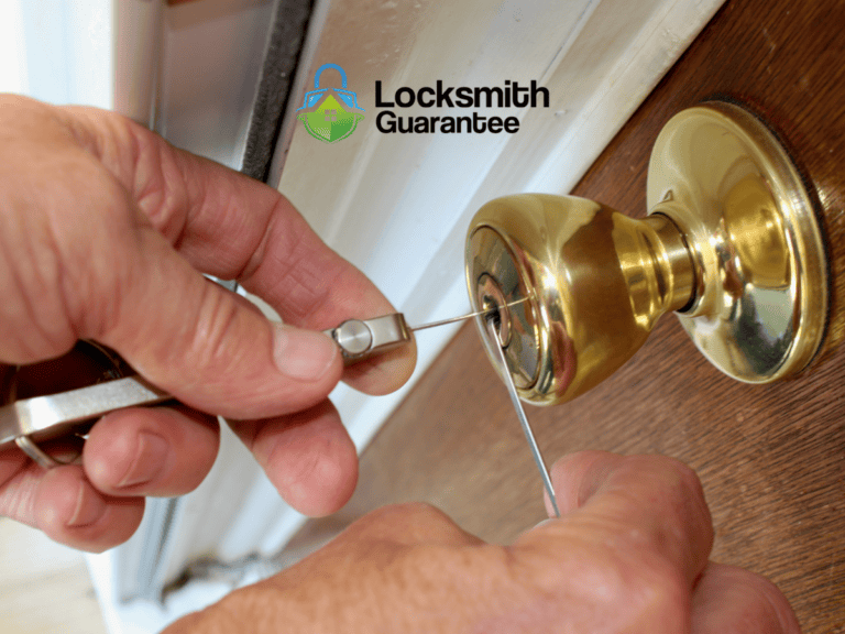Emergency residential lockout locksmith opening front door